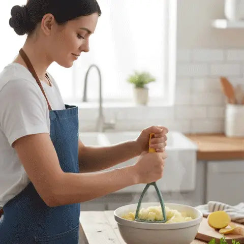 Presse purée ergonomique