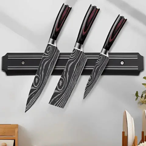Barre magnétique pour couteaux de toutes formes très solide - Cuisinezchezvous.com