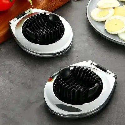 Design ergonomique du coupe oeuf Précision Zinc durable - Cuisinezchezvous.com