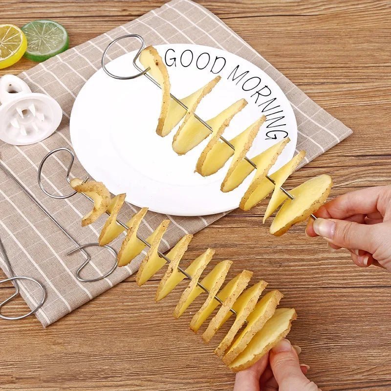 "Trancheuse PotatoCutter⹠idéale pour légumes en spirales"