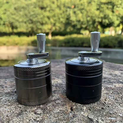 Broyeur d'épices montre les deux modèles Noir et Argent