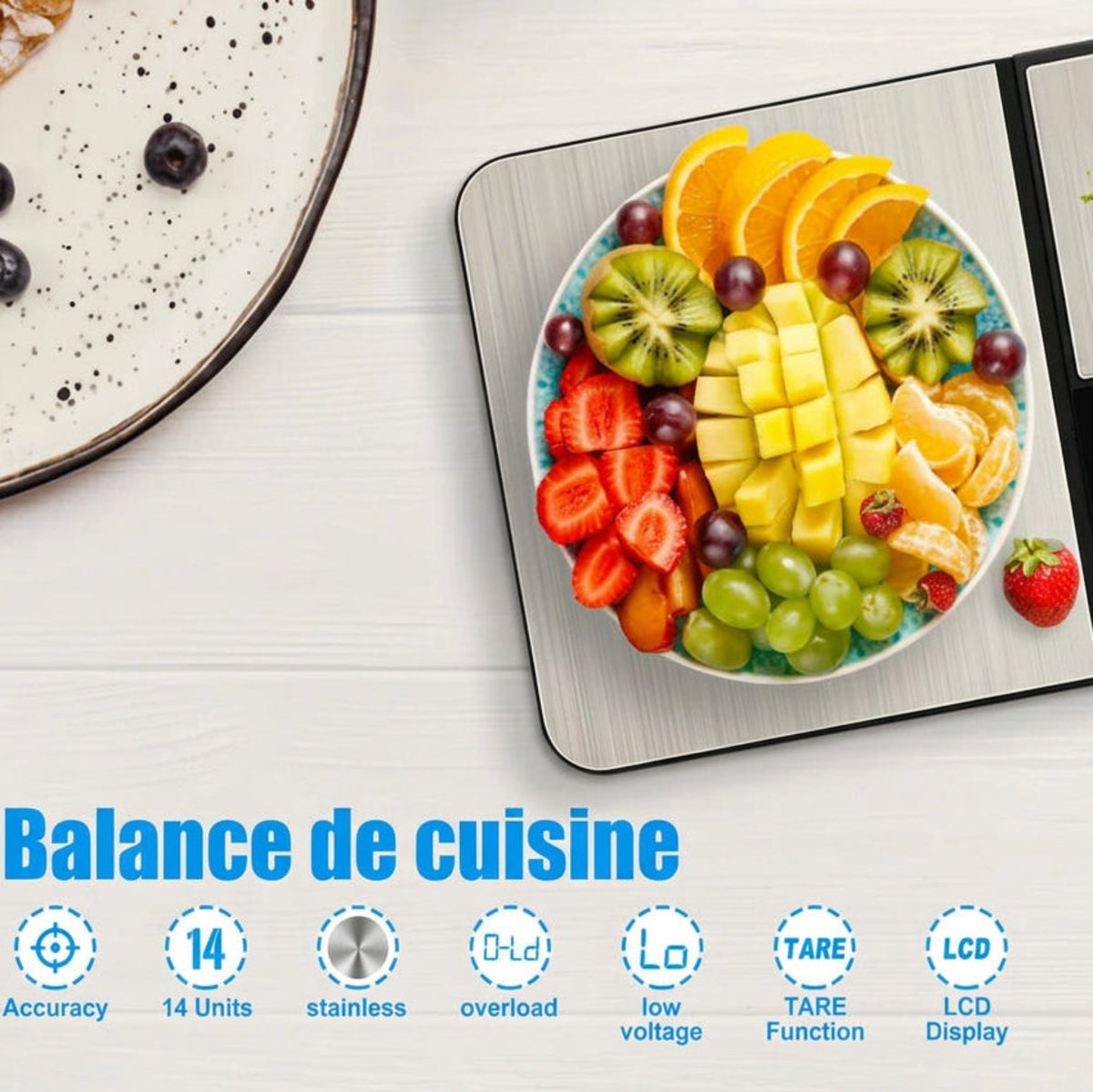 Balance de cuisine avec plusieurs fonctions