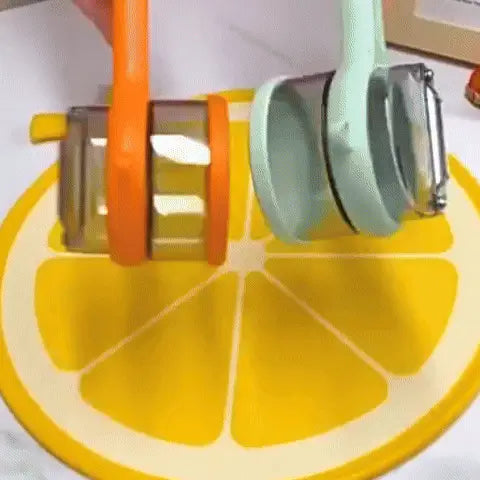 Éplucheur à légumes EcoPeel™ multifonction avec bol collecteur intégré - Cuisinezchezvous.com