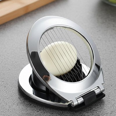Trancheuse à oeuf compacte avec fils en acier inoxydable - Cuisinezchezvous.com