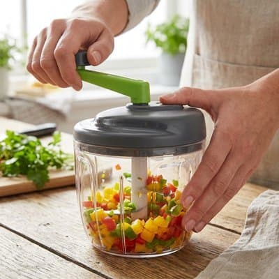 Hachoir manuel | PratiChef avec manivelle Cuisinezchezvous.com