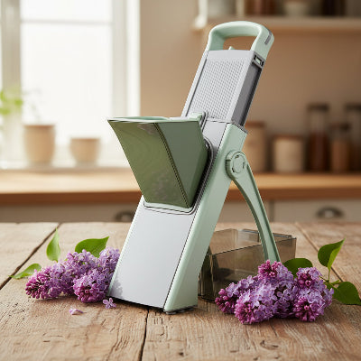 Mandoline cuisine EasyCut™ verte - Cuisinezchezvous.com