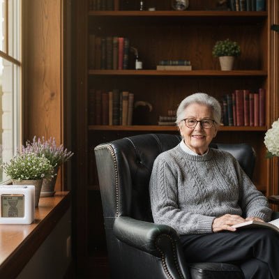 Écran LED clair affichant le temps restant sur le cube de productivité