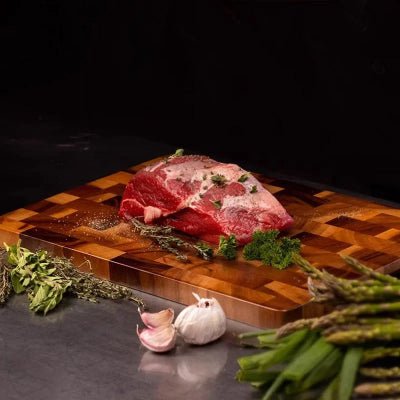 Planche d'épissure acacia double face détail texture bois - Cuisinezchezvous.com