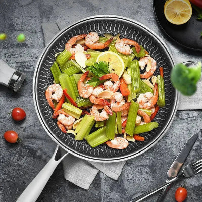 Poêle inoxydable double face utilisation sur gaz et induction - Cuisinezchezvous.com