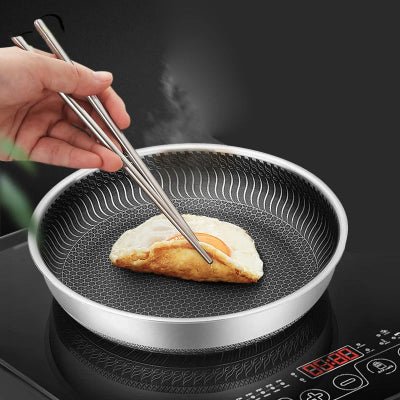 Poêle Inox HeatPro™ | Poele Inox Cuisson Professionnelle Toutes Plaques - Cuisinezchezvous.com