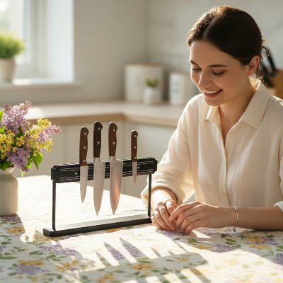 Barre aimantée pour couteaux accessoires de cuisine pour chef - Cuisinezchezvous.com