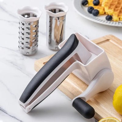 Râpe à Fromage Rotative à Manivelle 3 en 1 – EasyCut™ - Cuisinezchezvous.com