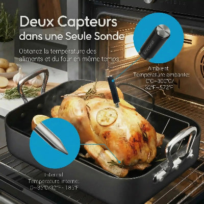 Thermomètre de cuisson| deux-capteurs Cuisinezchezvous.com