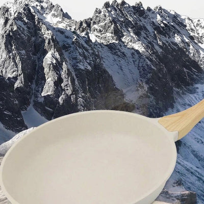 Wok blanc en céramique compatible induction et gaz